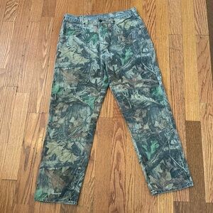 Men’s Vintage Wrangler Advantage Double Knee Camo Pants - Size 34x32